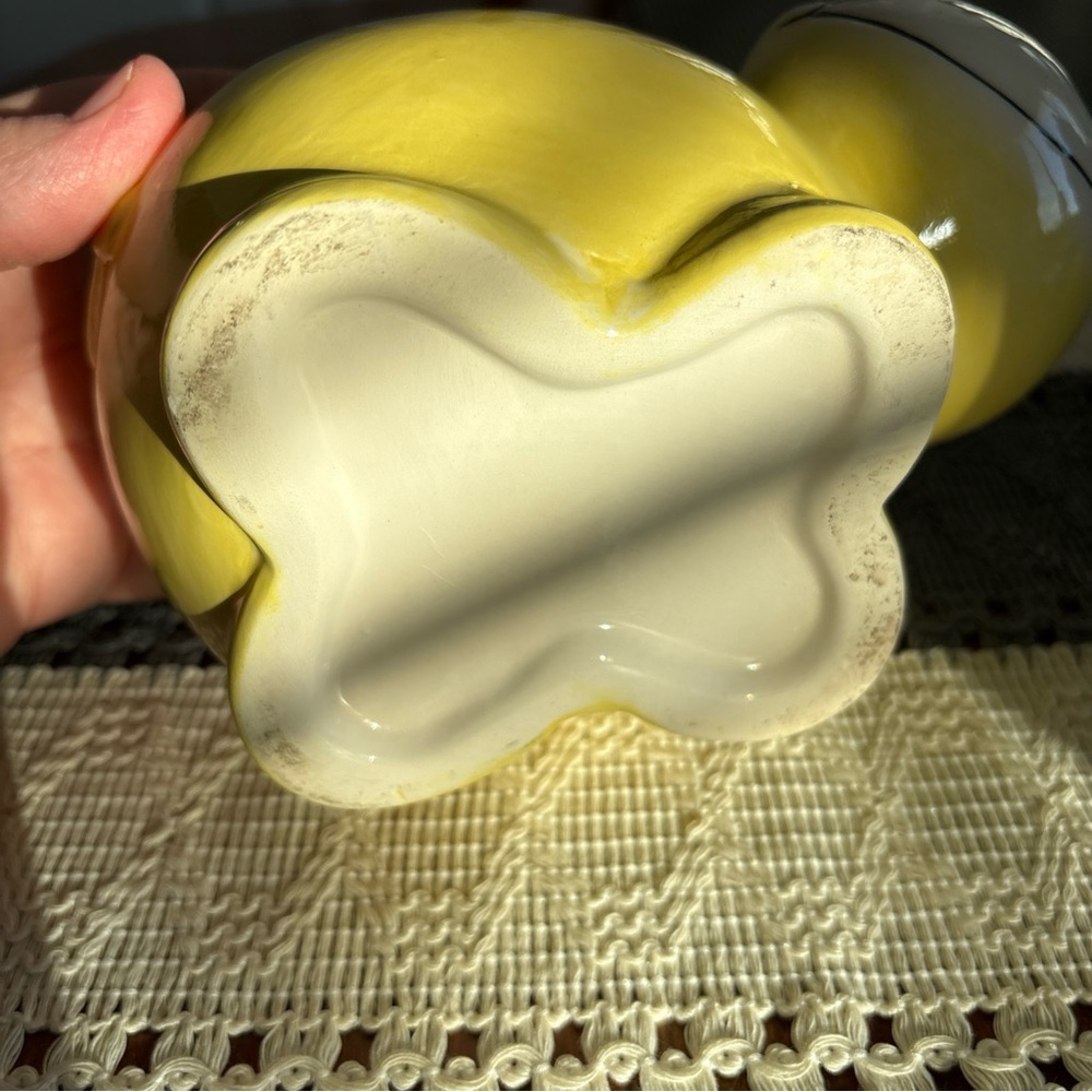 Yellow Hippo Ceramic Planter - Picture 7 of 7